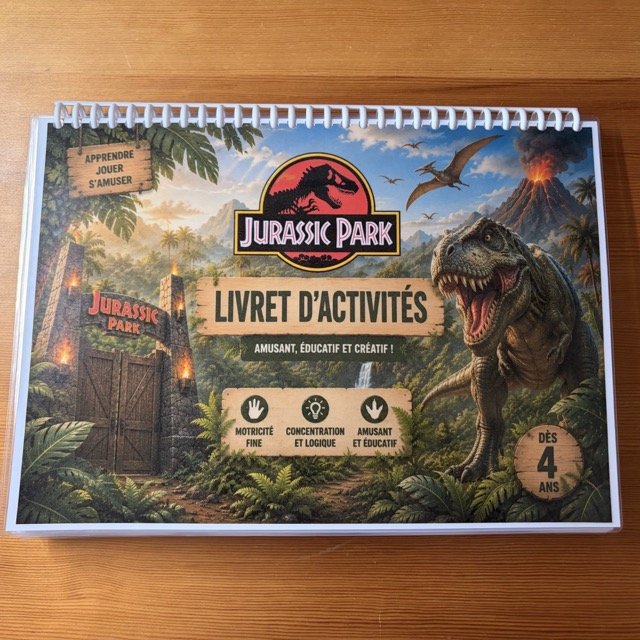 Livrets d'activités Jurassic park
