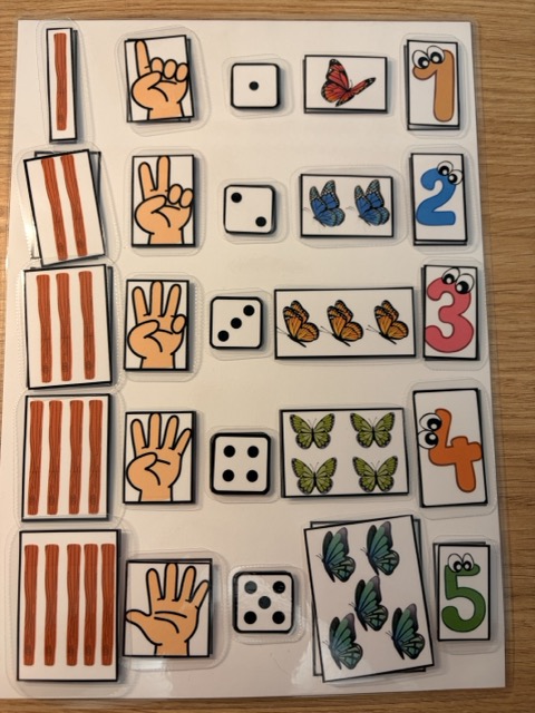 Apprendre à compter de 1 à 5