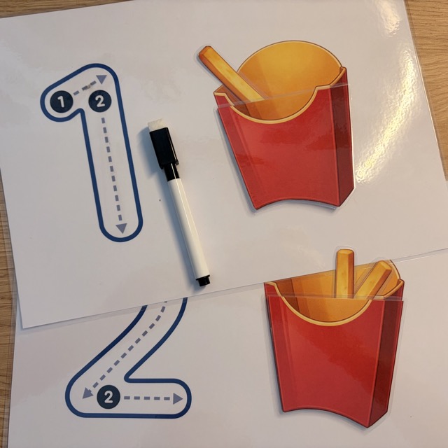 Jeu éducatif- écrire les chiffres et apprendre à compter